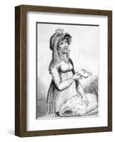 Mary Ann Clarke-Thomas Rowlandson-Framed Art Print