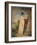 'Mary Anne Clarke at the base of a statue',1803-Mary Anne Clarke-Framed Giclee Print