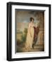 'Mary Anne Clarke at the base of a statue',1803-Mary Anne Clarke-Framed Giclee Print