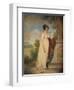 'Mary Anne Clarke at the base of a statue',1803-Mary Anne Clarke-Framed Giclee Print