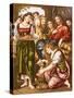 Mary Anointing the Feet of Jesus-English-Stretched Canvas