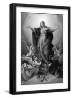 Mary Ascends to Heaven-Guido Reni-Framed Art Print