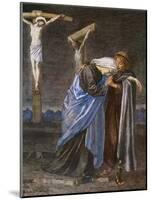 Mary at the Cross-R Anning Bell-Mounted Art Print