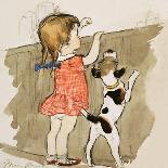 Unidentified Young Girl and Dog-Mary Brook-Giclee Print