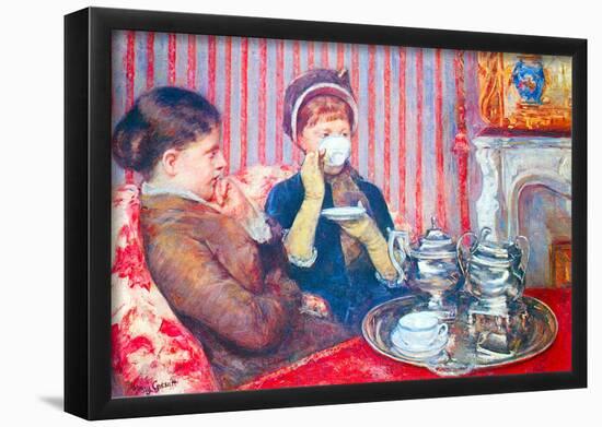 Mary Cassatt  A Cup of Tea Art Print Poster-null-Framed Poster