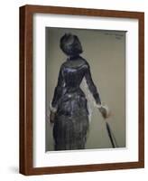 Mary Cassatt at the Louvre-Edgar Degas-Framed Giclee Print