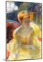 Mary Cassatt Lydia the Arms Rested in the Theater Loge Art Print Poster-null-Mounted Poster