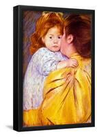 Mary Cassatt The Maternal Kiss Art Print Poster-null-Framed Poster