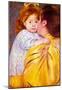 Mary Cassatt The Maternal Kiss Art Print Poster-null-Mounted Poster