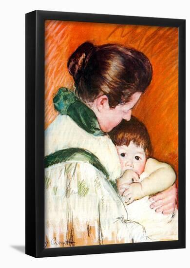 Mary Cassatt Woman and Child Art Print Poster-null-Framed Poster