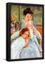 Mary Cassatt Young Mother Sewing Art Print Poster-null-Framed Poster