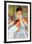 Mary Cassatt Young Mother Sewing-null-Framed Art Print