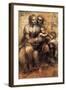 Mary, Christ, St. Anne and the Infant St. John-Leonardo da Vinci-Framed Art Print