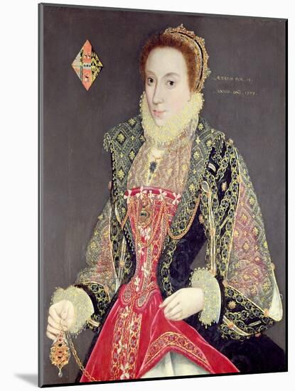 Mary Denton, Nee Martyn, Aged 15 in 1573-George Gower-Mounted Giclee Print