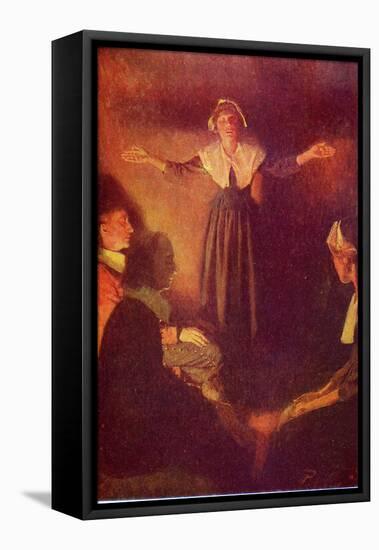 Mary Dyer, quaker-Howard Pyle-Framed Stretched Canvas