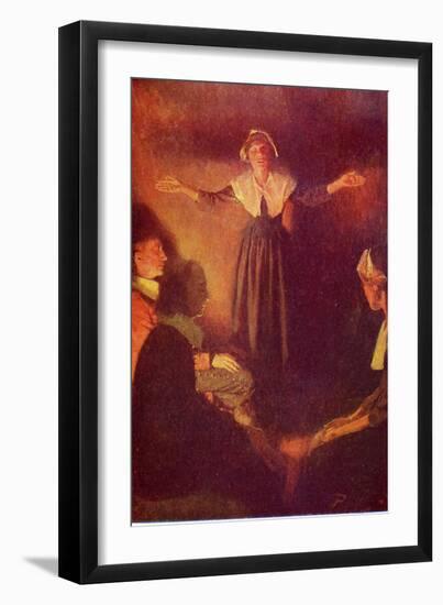 Mary Dyer, quaker-Howard Pyle-Framed Giclee Print