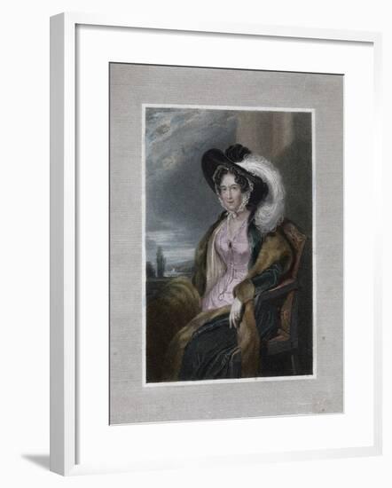 Mary Elizabeth, Baroness of Clifford, 1828-J Wright-Framed Giclee Print