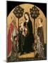 Mary Enthroned with the Child, Saints and a Donor-Gentile da Fabriano-Mounted Giclee Print