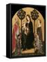 Mary Enthroned with the Child, Saints and a Donor-Gentile da Fabriano-Framed Stretched Canvas