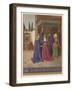 Mary Finding Herself Pregnant Visits Her Friends Elizabeth and Zechariah-Jean Fouquet-Framed Art Print