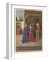 Mary Finding Herself Pregnant Visits Her Friends Elizabeth and Zechariah-Jean Fouquet-Framed Art Print