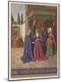 Mary Finding Herself Pregnant Visits Her Friends Elizabeth and Zechariah-Jean Fouquet-Mounted Art Print