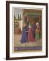 Mary Finding Herself Pregnant Visits Her Friends Elizabeth and Zechariah-Jean Fouquet-Framed Art Print