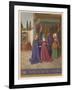 Mary Finding Herself Pregnant Visits Her Friends Elizabeth and Zechariah-Jean Fouquet-Framed Art Print