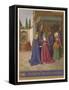 Mary Finding Herself Pregnant Visits Her Friends Elizabeth and Zechariah-Jean Fouquet-Framed Stretched Canvas