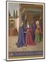 Mary Finding Herself Pregnant Visits Her Friends Elizabeth and Zechariah-Jean Fouquet-Mounted Art Print