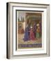 Mary Finding Herself Pregnant Visits Her Friends Elizabeth and Zechariah-Jean Fouquet-Framed Art Print