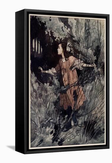 Mary Finds the Door-Charles Robinson-Framed Stretched Canvas