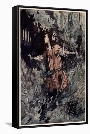 Mary Finds the Door-Charles Robinson-Framed Stretched Canvas