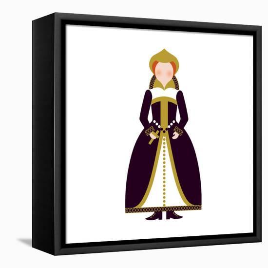 Mary from Edinburgh-Tosh-Framed Stretched Canvas