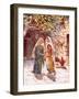 Mary Goes into the Hill Country and Meets Elizabeth-William Brassey Hole-Framed Giclee Print