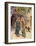 Mary goes to the house of Zacharias - Bible-William Brassey Hole-Framed Giclee Print