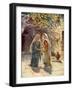 Mary goes to the house of Zacharias - Bible-William Brassey Hole-Framed Giclee Print