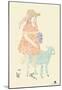 Mary Had A Little Lamb Text Poster-null-Mounted Poster