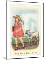 Mary had a Little Lamb-null-Mounted Art Print