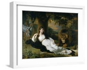 Mary Hall in the Character of Una-Benjamin West-Framed Giclee Print