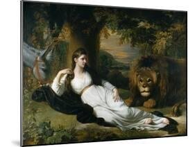 Mary Hall in the Character of Una-Benjamin West-Mounted Giclee Print