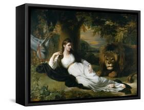 Mary Hall in the Character of Una-Benjamin West-Framed Stretched Canvas