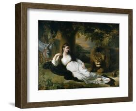 Mary Hall in the Character of Una-Benjamin West-Framed Giclee Print