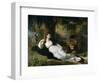 Mary Hall in the Character of Una-Benjamin West-Framed Giclee Print