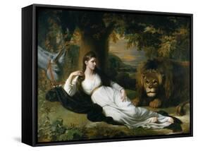 Mary Hall in the Character of Una-Benjamin West-Framed Stretched Canvas