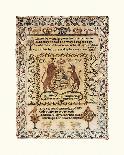 Sampler with Coat of Arms-Mary Hammersley-Premium Giclee Print