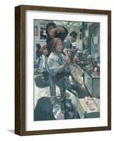 Mary Having her Hair Washed, 1989-Hector McDonnell-Framed Giclee Print