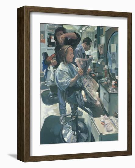 Mary Having her Hair Washed, 1989-Hector McDonnell-Framed Giclee Print