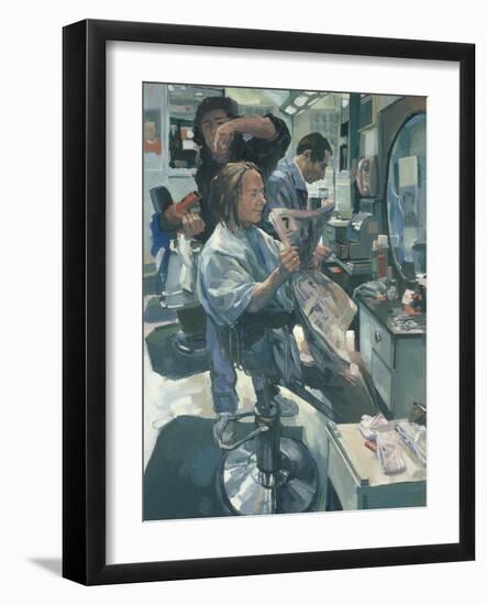 Mary Having her Hair Washed, 1989-Hector McDonnell-Framed Giclee Print