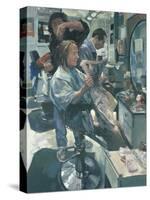 Mary Having her Hair Washed, 1989-Hector McDonnell-Stretched Canvas